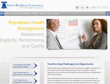 Tablet Screenshot of libertyhealthcare.com